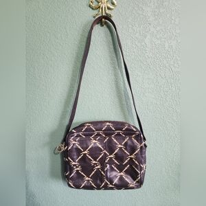 Vintage Longchamp Paris Brown Shoulder Bag